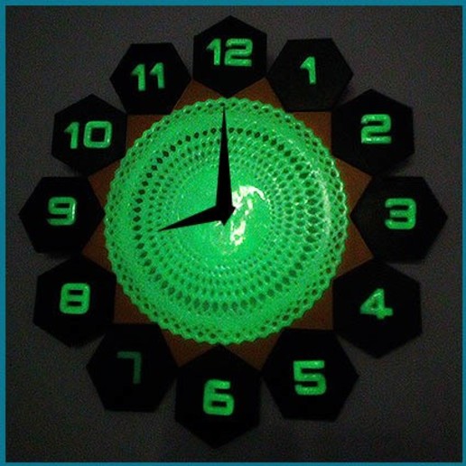 reloj art el diseño del de pared 3D print model - Mito3D
