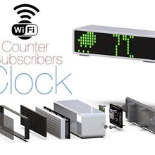 clock counter subscribers tool electronics 3d print model - Mito3D
