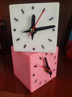 clock cube watch 3d print model - Mito3D