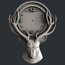 reloj de los ciervos art Modelos 3d la impresora huesos magia artcam aspire vcarve 3d print model - Mito3D