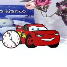 reloj inspirado rayo mcqueen casa coches colores 3d print model - Mito3D