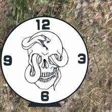 clock led lighting snake skull 3d print model - Mito3D