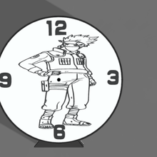 l'horloge LED lumières Naruto Kakashi 3d print model - Mito3D