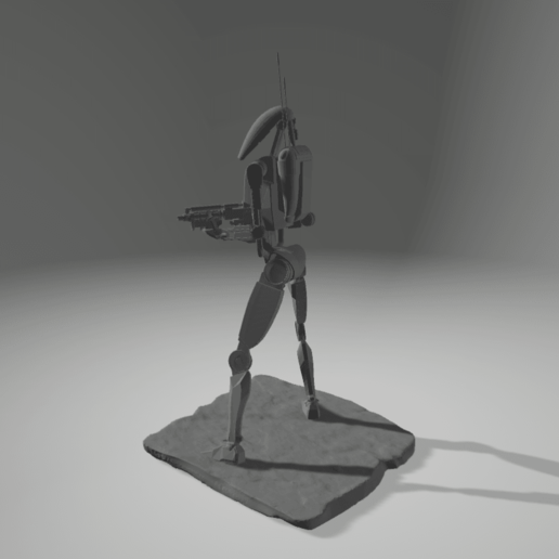 clone battaglia droide b1 stella guerre Guerre stellari lanciato 3D print model - Mito3D