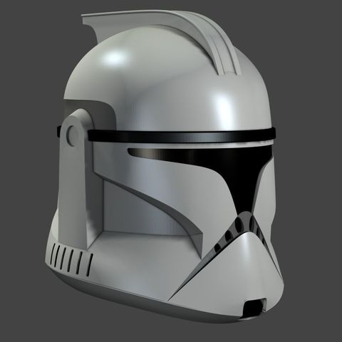 clone helmet phase 1 fashion star wars cosplay 3D print model - Mito3D