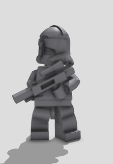 clone Soldado Lego minifigura Estrela guerras brinquedo 3d print model - Mito3D