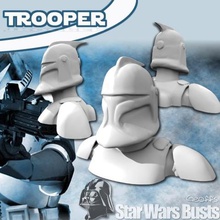 clone trooper busto arte 3d print model - Mito3D