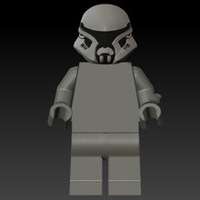 clone trooper concept 2 lego art mini minifig custome 3d print model - Mito3D