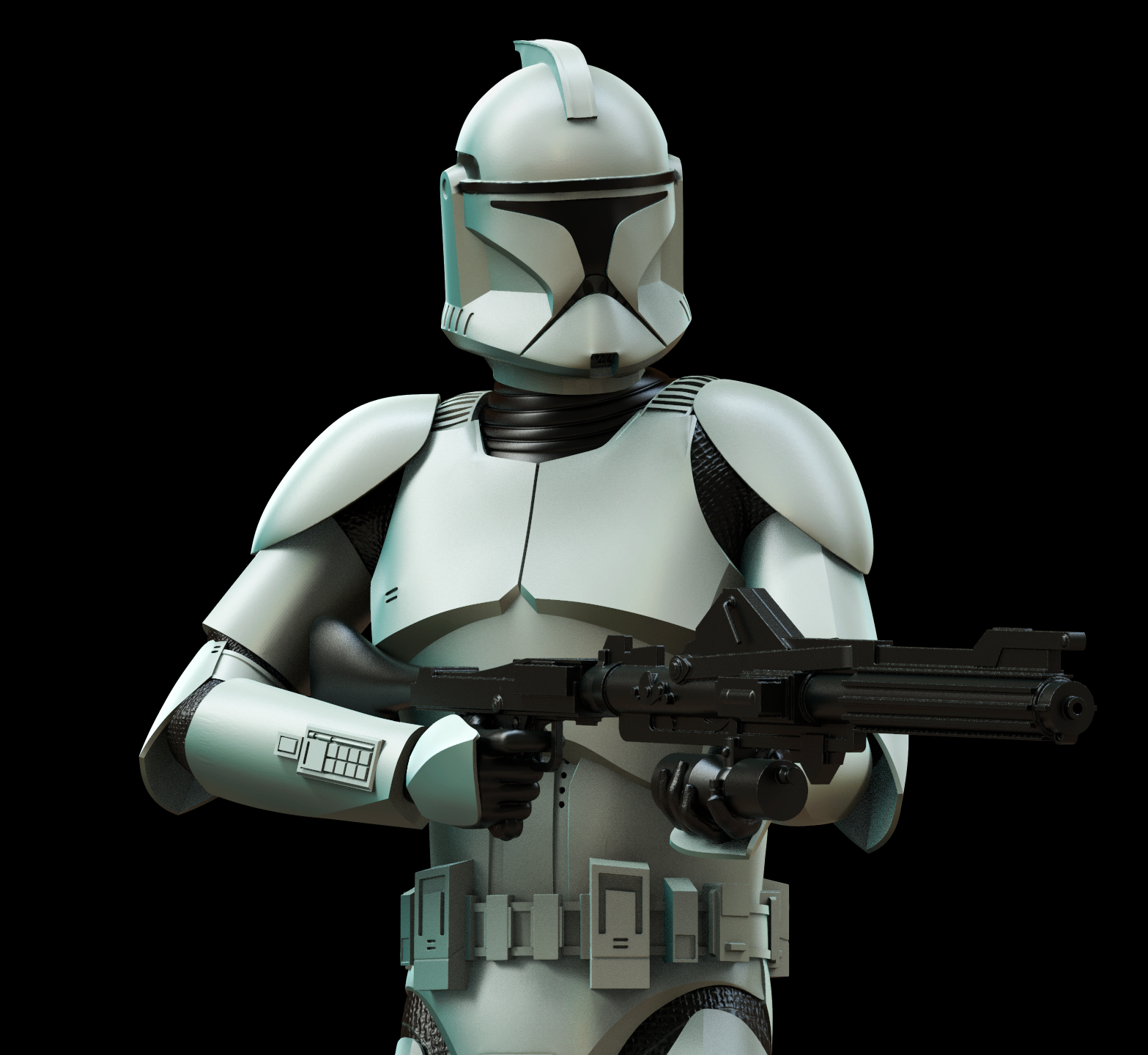 clone trooper phase 1 & 2 star wars battlefront kamino armour helmets scifi sculpture fan art 3D print model - Mito3D