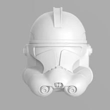 clone trooper fase 2 casco fan de arte la impresión 3d modelo star wars starwars 3d print model - Mito3D