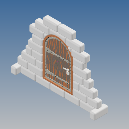 closed door game d&d dnd dungeons dragons & miniature toy accessories doors dungeon tabletop 3D print model - Mito3D