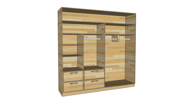 closet dressing room bedroom model furniture qreuitecture design mexico arquitec wood 3d print model - Mito3D