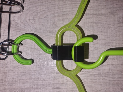 cloth hanger connector hook closet save space 3d print model - Mito3D
