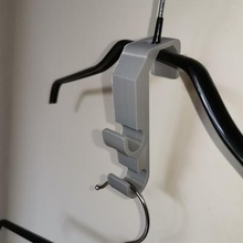 cloth hanger extender hook tool extended 3d print model - Mito3D