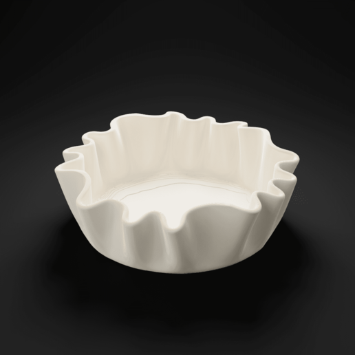cloth tray vase container storage home houseware bowl decor organic 3D print model - Mito3D