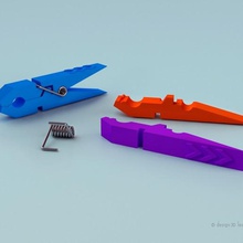 clotheshanging clamp tool 3d print model - Mito3D