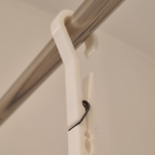 clothespin hook shower rod 3d print model - Mito3D