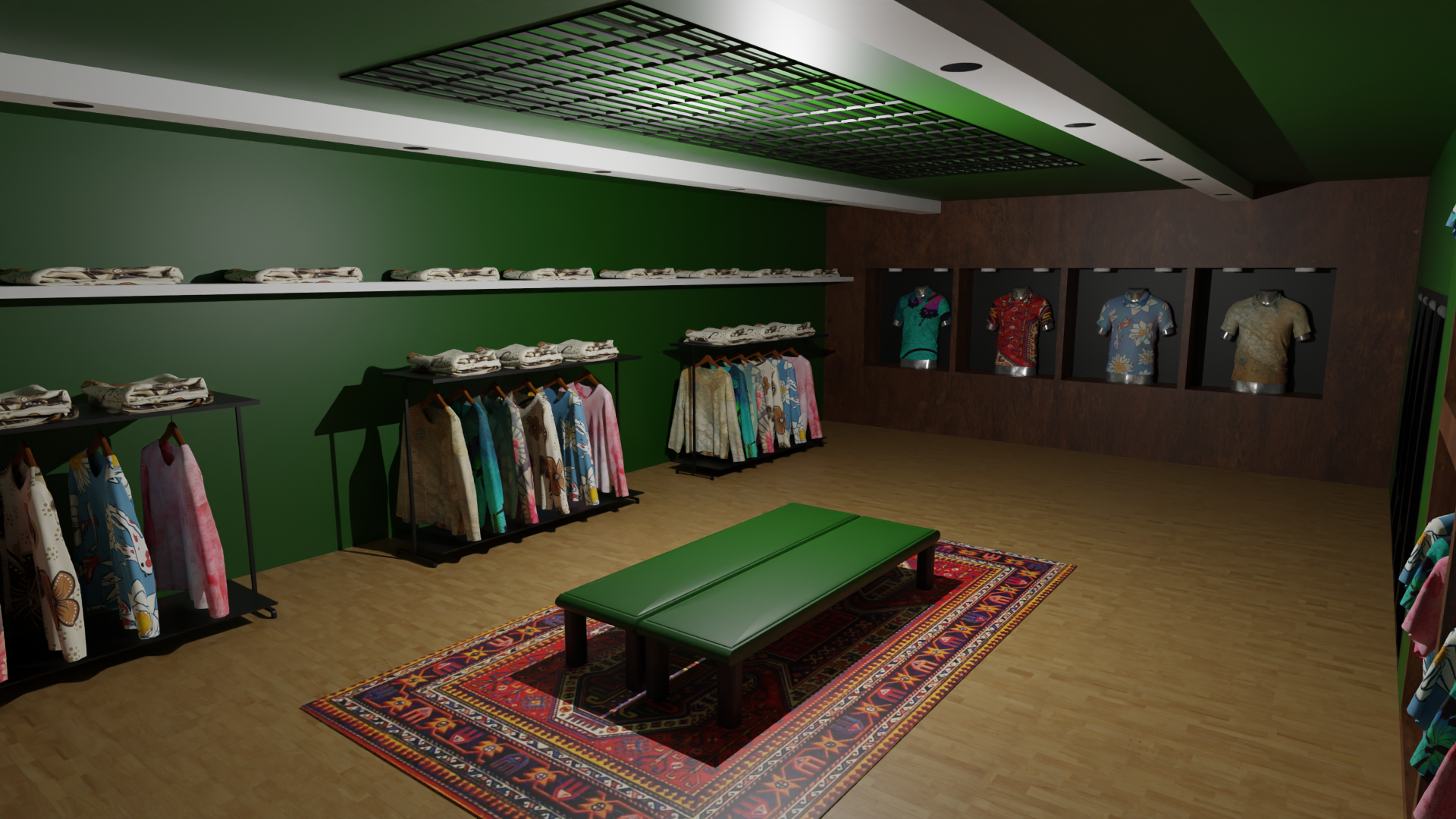 clothing store interior 3D print model - Mito3D