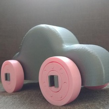cloud-o-mobile jeu de l'automobile voiture le cloud imprimez en toute simplicité les enfants kids toy jouets des mobile simple jouet 3d print model - Mito3D