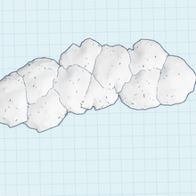 le cloud divers embellissement 3d print model - Mito3D