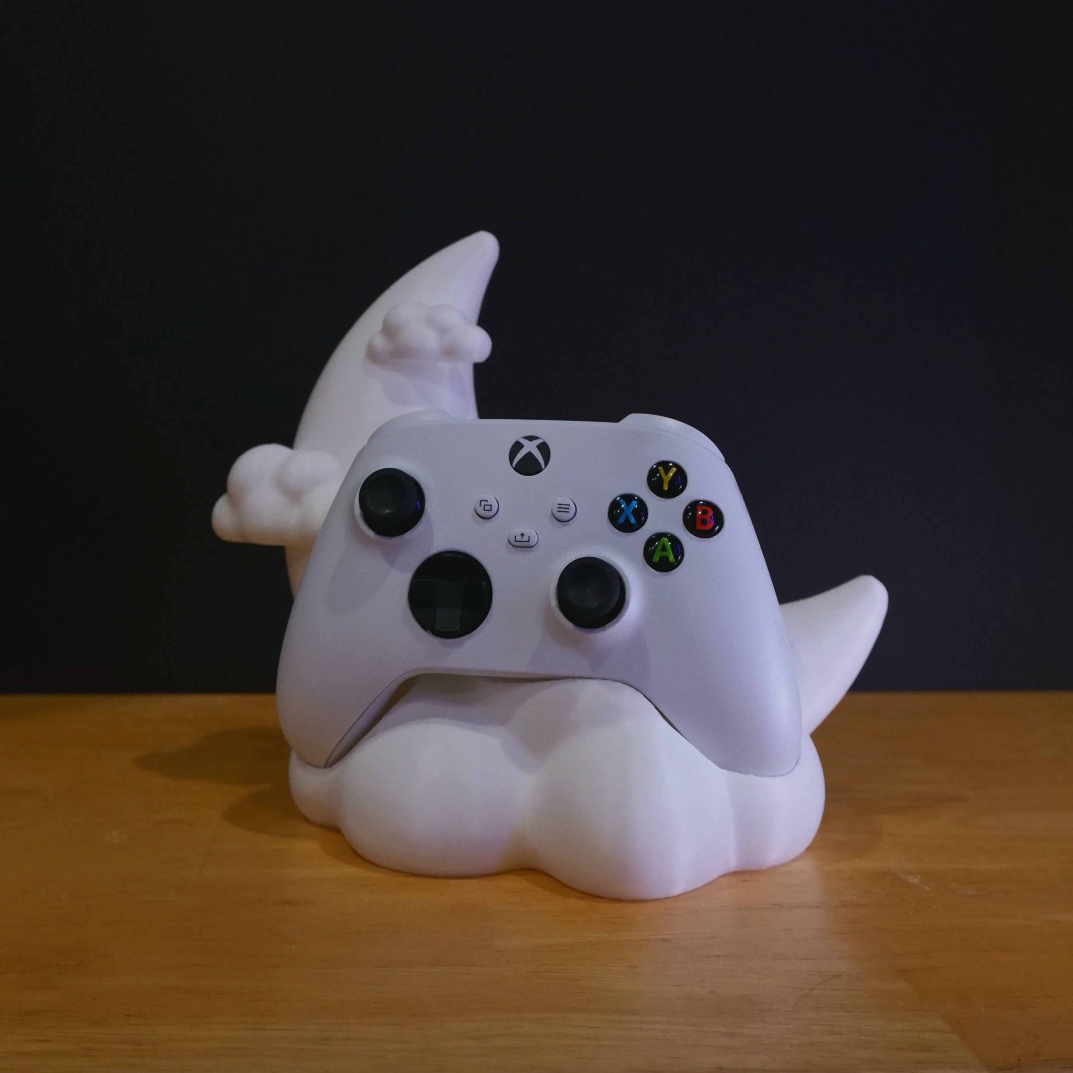 nube luna controller in piedi xbox serie x s gioco titolare supporto kawaii carina decorazione giochi impostare ufficio 3D print model - Mito3D