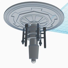 nube città Bespin antenna impero scioperi luke stella guerre skywalker falco 3d print model - Mito3D