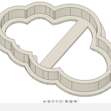cloud cookie cutter casa carino 3d print model - Mito3D