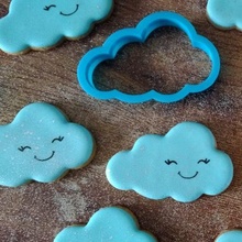 cloud cookie cutter weather cutters fondant baking accessories cookies kitchen bakery 3d print model - Mito3D
