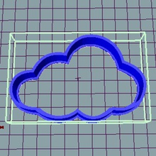 cloud cookies cutter divers la nature chérie paysage 3d print model - Mito3D