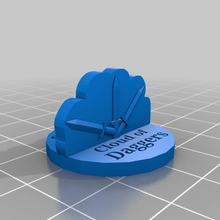 bulut hançerler harf kodlamak jeton toy_game_accessories 3d print model - Mito3D