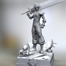 nuvem final fantasasi 7 a arte personje jogo de espada 3d print model - Mito3D
