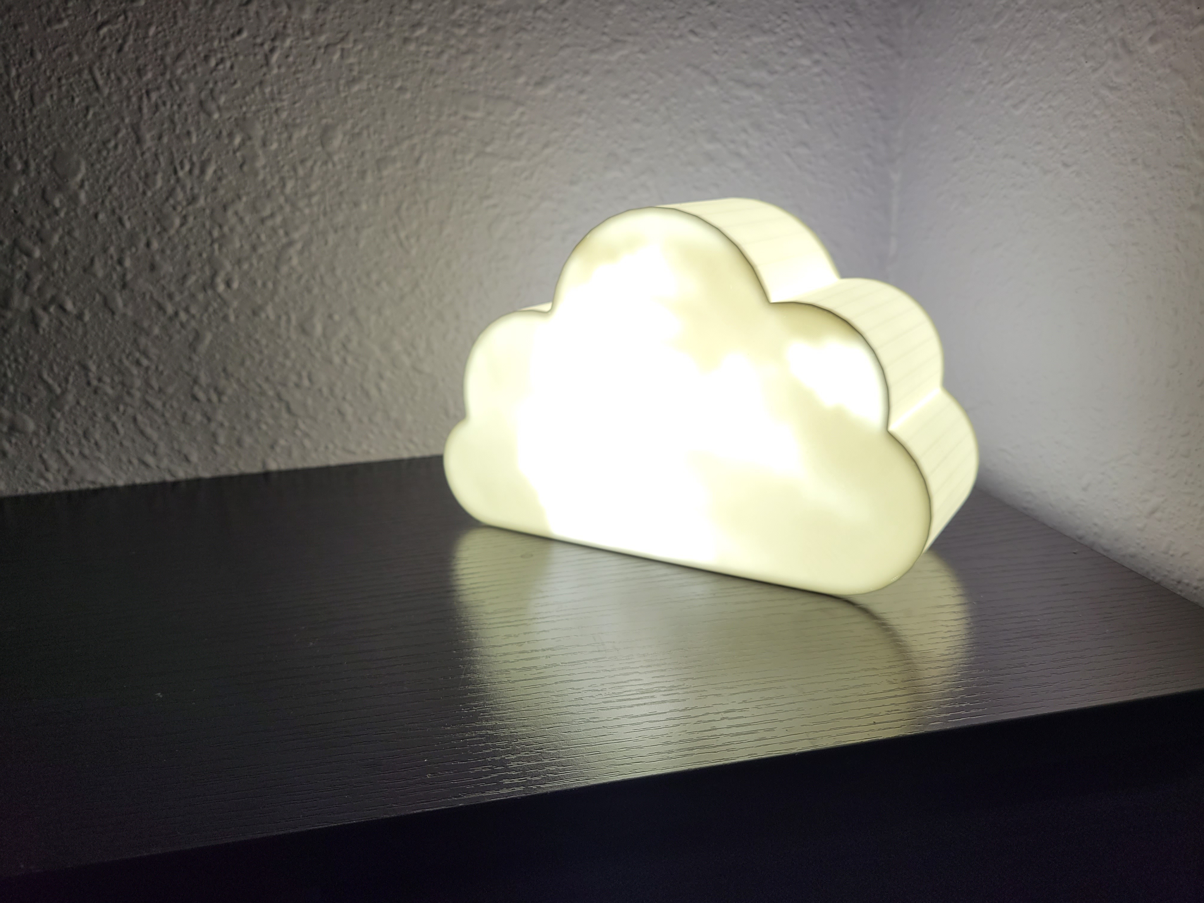 cloud lamp candelabra lithophane mood light sky 3D print model - Mito3D