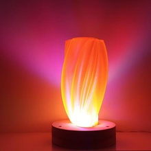 cloud lamp vase home flower led spial mode spiral vases printing 3d print model - Mito3D