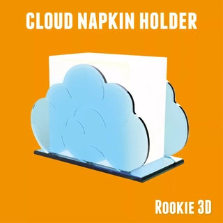 cloud napkin holder ring napkins kitchen decoration 3d print model - Mito3D