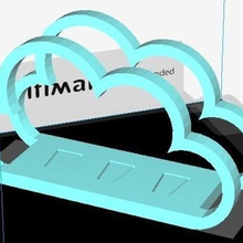 cloud portatovaglioli casa sole pulito cibo mangiare 3d print model - Mito3D