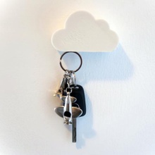cloud shaped magnetic key holder home 3d print model - Mito3D
