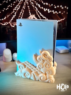 nube In piedi stazione gioco 5 disco edizione nuvole Sony ps5 titolare supporto dock xbox interruttore giochi giocatore impostare 3d print model - Mito3D