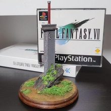 nube espada diorama 3d print model - Mito3D