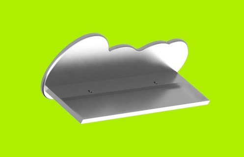 nuvole Inserisci castello tonie mensola gioco toniebox scatola nube magnete figure parete burg 3d print model - Mito3D