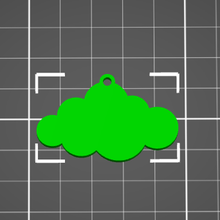 bulutlar kulak yüzükler askılar kolye takı cazibe 3d print model - Mito3D