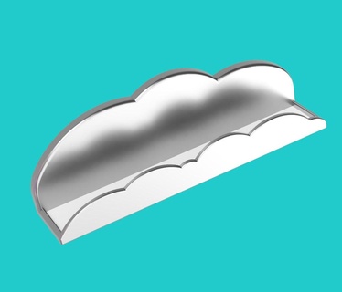 nuvole mensola tonie scatola figure toniebox nube magnete parete 3d print model - Mito3D