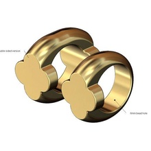 trèfle bracelet perles breloques 3d impression modèle 3d print model - Mito3D