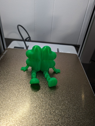 kleeblatt flexi beine glücklich st patrick's grün 3d print model - Mito3D