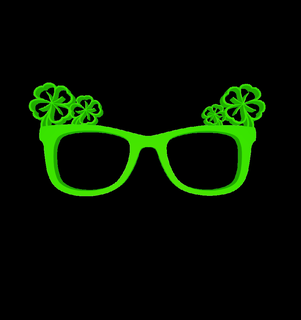 clover glasses mtprintmodels selfmade party cloverglasses 3d print model - Mito3D