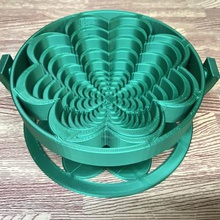 clover pop up basket art openscad trivet 3d print model - Mito3D