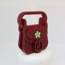 quadrifoglio di borsa art la modalità moda key-ring il design anello per chiavi giocattolo 3d print model - Mito3D