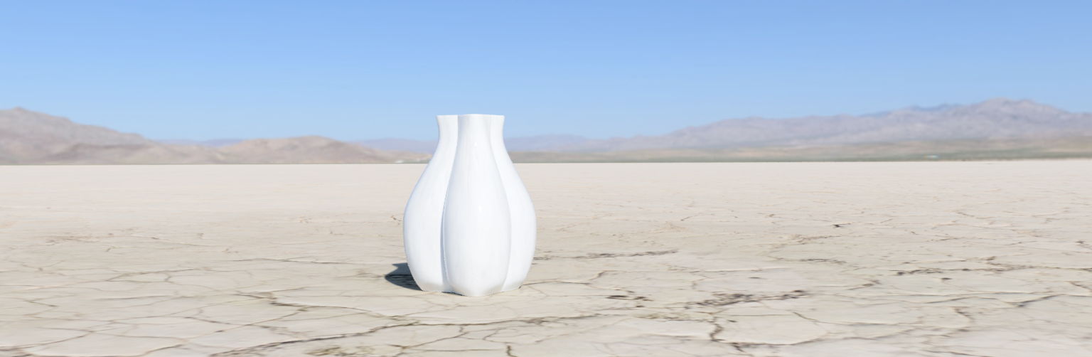 yonca yaprağı vazo sarmal dekor ev 3D print model - Mito3D