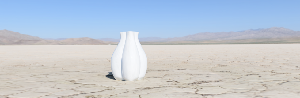 cloverleaf vase vase spiral vase decor home decor  3d print model - Mito3D