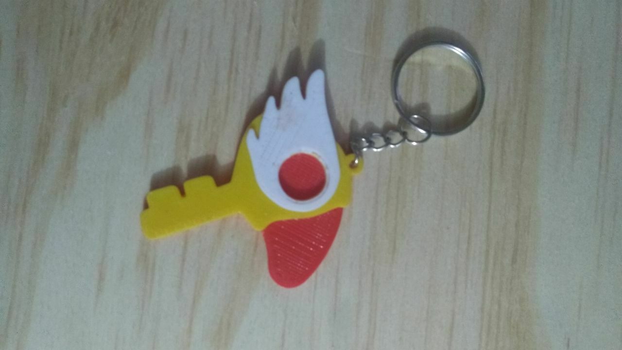 clow clé Sakura carte ravisseur porte clés anime 3D print model - Mito3D