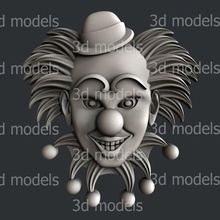clown art 3dmodels printer bones magic artcam aspire vcarve 3d print model - Mito3D